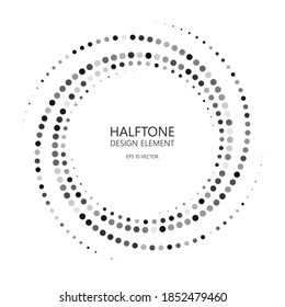 Abstract vector graphic element,  spiral, halftone style , for web design, presentation, business card, invitation, poster, cover, landing page.