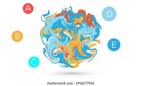 Abstract vector graphic elements, business statistics charts