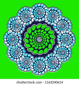 Abstract Vector Graphic illustration file, Textile african print.