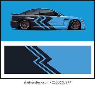 Diseño de coche deportivo de carreras gráfico de Vector Abstractas