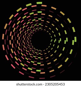 Abstrakter Grafiksatz für Vektorgrafiken. Spirale Schallwellen Rhythmen Linien dynamische abstrakte Vektorhintergrund.