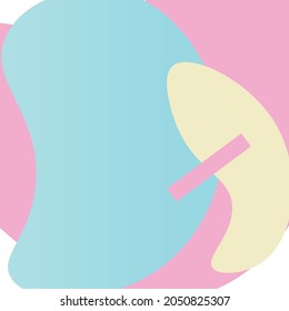 Abstract vector graphics. Background with pink, yellow and blue colors.