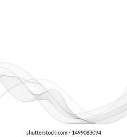 Abstract vector graphics. Gray wave. template for advertising