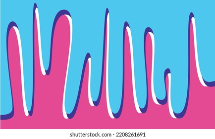 abstract vector graphics illustration of melted ice cream background in blue and pink color great for website backgrounds, banners, prints, wall art, invitations, greeting cards and more.