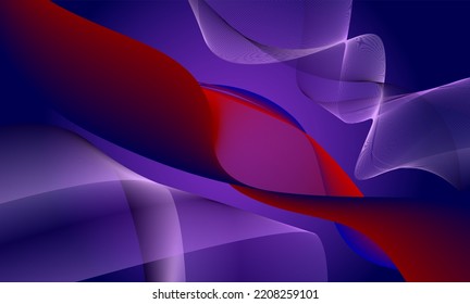 Abstract vector graphics modern resonant background illustration in dark blue, dark redand purple colors great for web backgrounds, banners, prints, wall art, invitations, greeting cards and more.