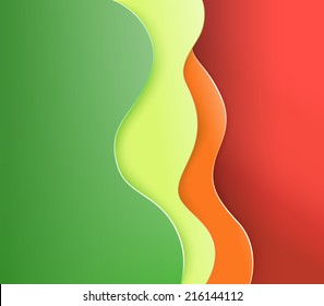 Abstract vector graphics shapes,  modern concept elements for full page content holder  banner for your design