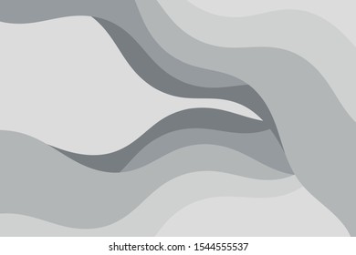 Abstract vector gray background with curved lines. Pattern backdrop for landing pages.