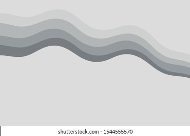 Abstract vector gray background with curved lines. Pattern backdrop for landing pages.
