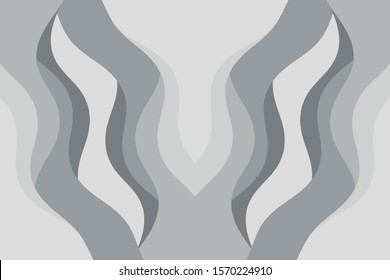 Abstract vector gray background with curved lines. Pattern backdrop for landing pages.