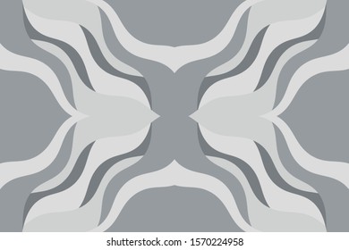 Abstract vector gray background with curved lines. Pattern backdrop for landing pages.