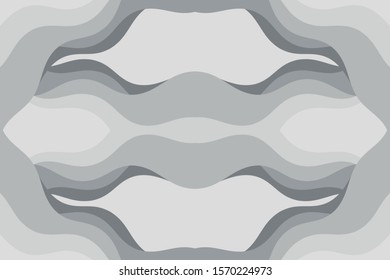 Abstract vector gray background with curved lines. Pattern backdrop for landing pages.