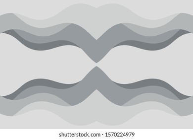 Abstract vector gray background with curved lines. Pattern backdrop for landing pages.