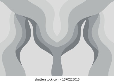 Abstract vector gray background with curved lines. Pattern backdrop for landing pages.