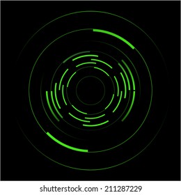 Abstract Vector Of Green Circles