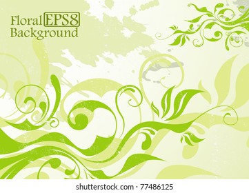 abstract vector green summer background eps 8