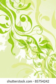 abstract vector green summer background