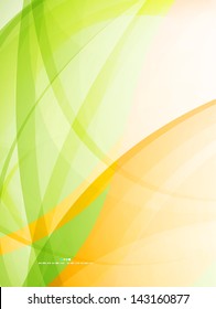 Resumen de la plantilla ecológica moderna de ola verde vector
