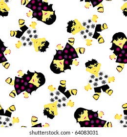 Abstract vector greeting seamless background for design use.