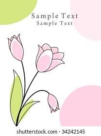 Abstract vector greetings card for design use.