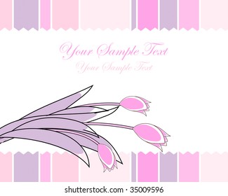 Abstract vector greetings card for design use.