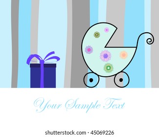 Abstract vector greetings card for design use.