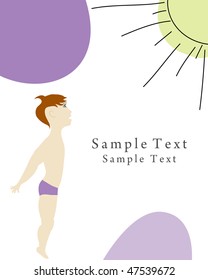 Abstract vector greetings card for design use.