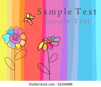 Abstract vector greetings card for design use.