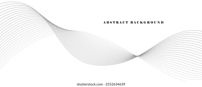 Fondo de onda gris Vector Abstractas.