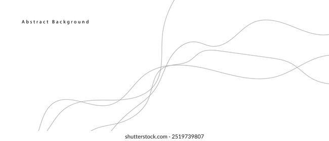 abstrato vetor de ondas cinzentas linhas em um fundo branco	
