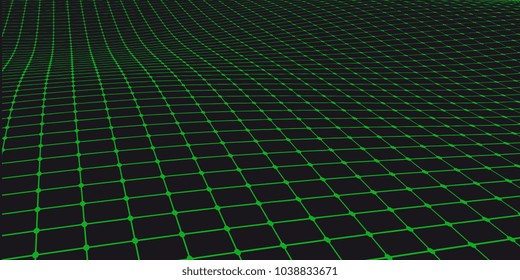 Abstract vector grid background. Array of dots modern graphic template. Technology concept