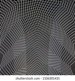 Abstract vector grid with gradient texture. Geometric background for technological, business projects, web sites, covers.