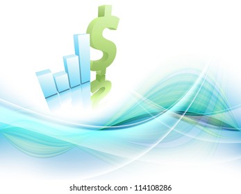 abstract vector growth statistic financial frame. Eps10