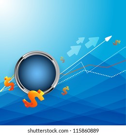 abstract vector growth statistic financial frame. Eps10