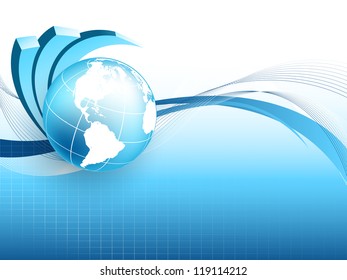 abstract vector growth statistic financial frame. Eps10