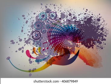 abstract vector grunge background