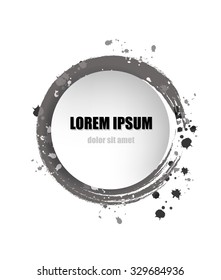 Abstract vector grunge background. Business vector background. Design of colorful blob on white background