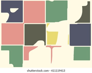 Abstract vector grunge background. Color composition of irregular geometric shapes created using original digital pattern.