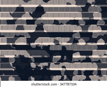 Abstract vector grunge background. Composition of irregular geometric shapes.