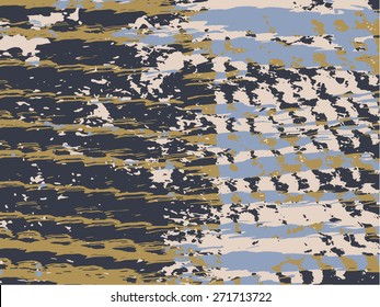 Abstract vector grunge background. Four-tone composition of irregular overlapping shapes. Created using digital photograph of night light flux.