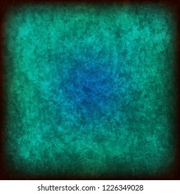 abstract vector grunge background - green and blue