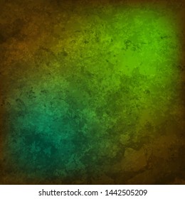 abstract vector grunge background - green and brown