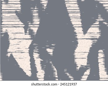 Abstract vector grunge background. Monochrome composition of irregular geometric elements. Created using handmade camera-less photograph.