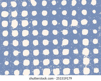 Abstract vector grunge background. Monochrome composition of irregular circular elements. Created using handmade camera-less photograph.