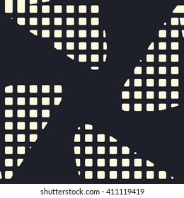 Abstract vector grunge background. Squared monochrome composition of irregular geometric shapes created using original digital pattern.