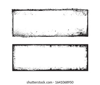 Abstract vector grunge frame
background