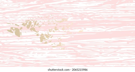 Abstract vector grunge patina effect pastel colored gold  texture. Isolated paint strokes under clipping mask for easy editing. 