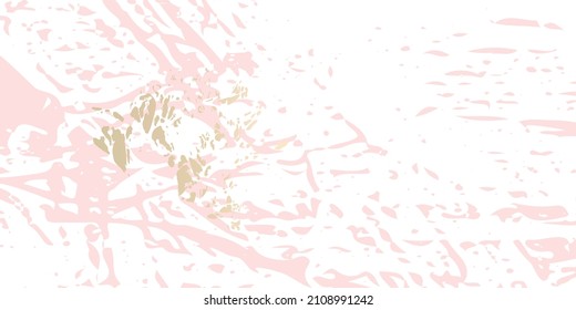 Abstract vector grunge patina effect pastel colored gold  texture. Isolated paint strokes under clipping mask for easy editing. 