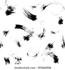 Abstract vector grunge wallpaper. Hand drawn brush strokes.