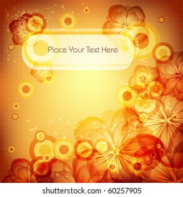 abstract vector grungy floral vector. Eps10