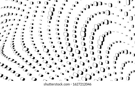 Abstract vector halfton background. Black and white art pop texture